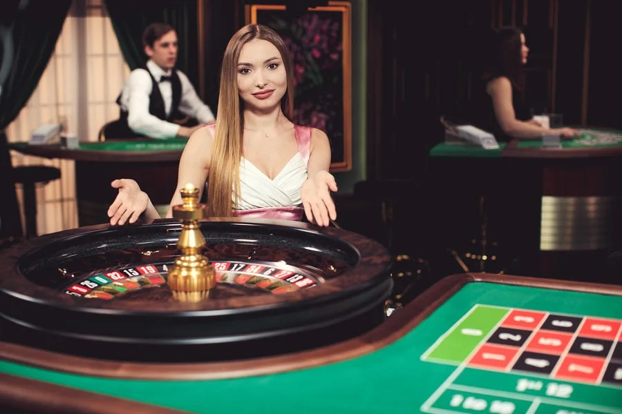 Tampilan dealer di meja kasino live TOP1TOTO